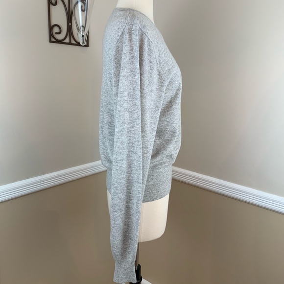 Elizabeth and James Wool Cashmere Blend Bretta Sweater Pullover Gray L Large - Picture 4 of 9